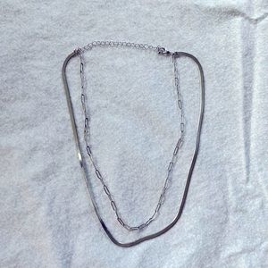 Francesca’s silver layered necklace